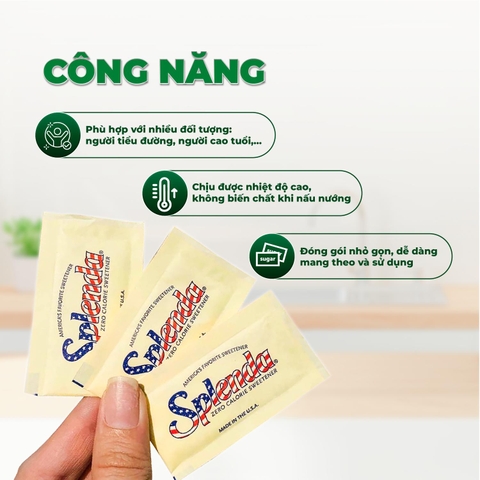 Đường Splenda, Đường Dừa Nước Vietnipa, Đường La Hán Quả Monk Fruit, Đường Thốt Nốt, Đường Mía Hữu Cơ
