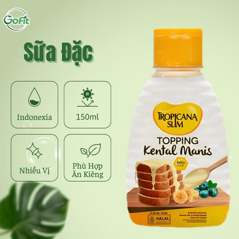 Sữa Đặc Không Đường Tropicana Slim 150ml,