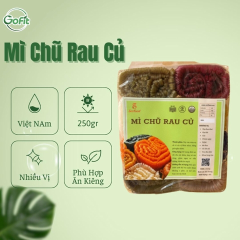 Mì chũ rau củ tự nhiên 1kg Senfood,