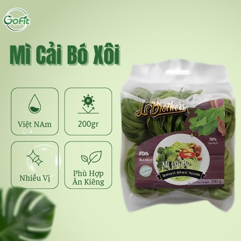 Mì rau củ Duy Anh Le brother Mỳ healthy Eat clean 200gr