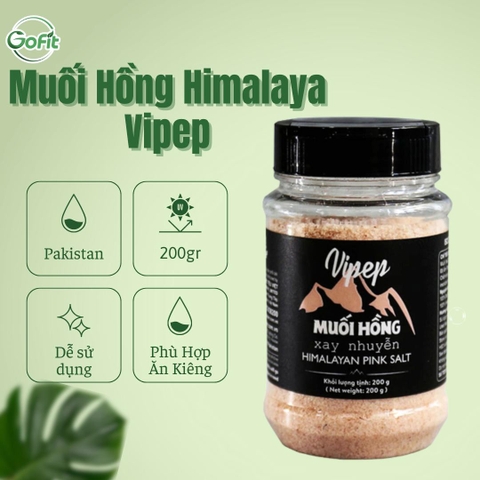 Muối hồng Himalaya Vipe dạng hạt / dạng mịn nguyên chất