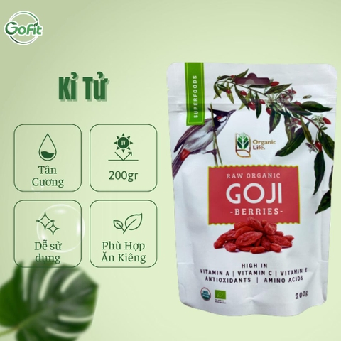 Kỉ tử hoang dã hữu cơ Organic Life 200g