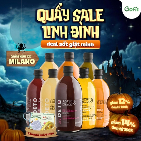 [MILANO] Giấm Matcha/ Giấm Mật Ong/ Giấm Lựu/ Giấm Vang Hữu Cơ Organic Có Giấm Cái 500ml