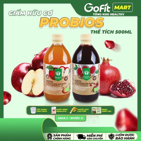 [Giấm Nghệ Dễ Uống] Giấm Táo Hữu Cơ Barnes Organic Có Giấm Mẹ,500ML/ 1L