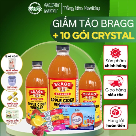 Giấm táo hữu cơ Bragg  Organic Apple Cider Vinegar