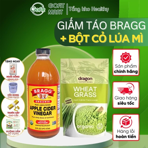 Giấm táo hữu cơ Bragg  Organic Apple Cider Vinegar