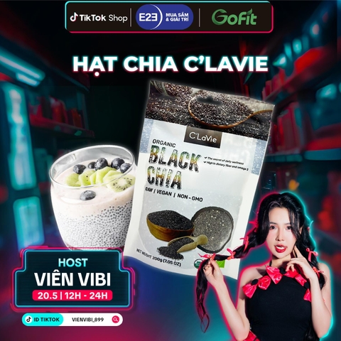 HẠT CHIA HỮU CƠ C'LaVie 200g - tự nhiên không biến đổi gen