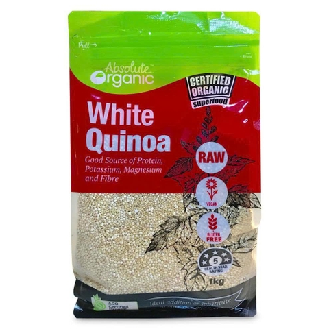Hạt Diêm Mạch / Hạt Quinoa Hữu Cơ Trắng và Mix 3 Màu Sức Khỏe Xanh, Absolute, Aztec 100g, 250g, 500g