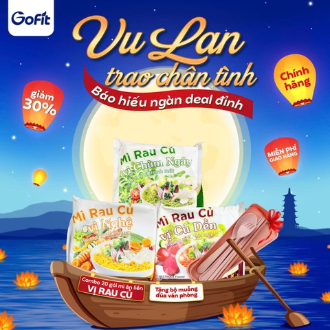 [Mì chay] MÌ RAU CỦ ĂN LIỀN HEALTHY - Chỉ 259calo/ gói, phù hợp để ăn chay