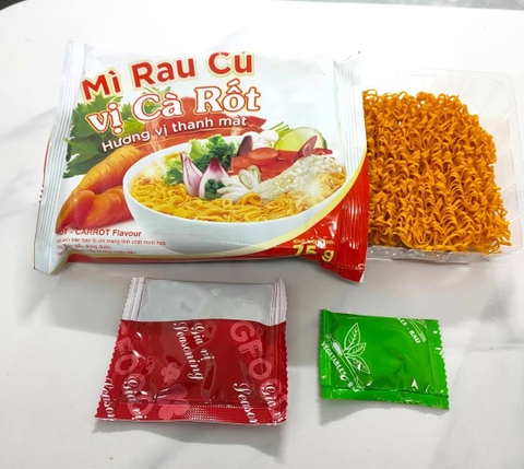 [Mì chay] MÌ RAU CỦ ĂN LIỀN HEALTHY - Chỉ 259calo/ gói, phù hợp để ăn chay