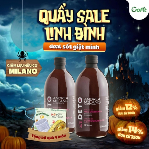 Milan - Giấm Lựu Hữu Cơ Có Giấm Cái Milan 500ml