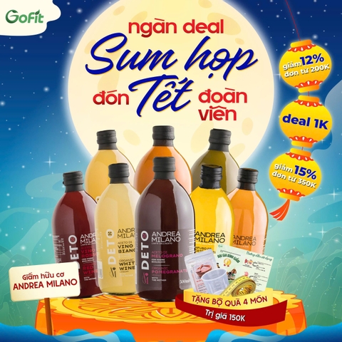 [MILANO] Giấm Matcha/ Giấm Mật Ong/ Giấm Lựu/ Giấm Vang Hữu Cơ Organic Có Giấm Cái 500ml