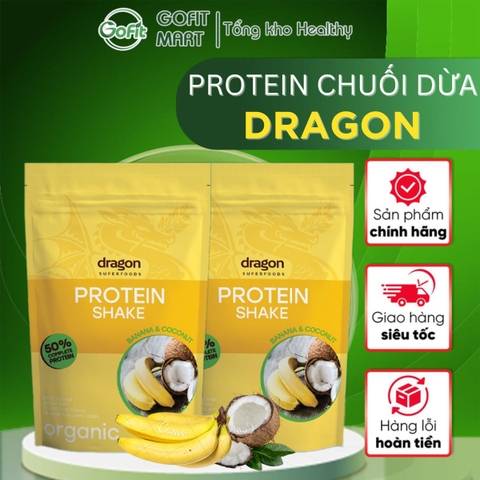 [Protein Dragon] Bột Protein Thực Vật Hữu Cơ - DRAGON SUPERFOODS, 500g và 200g