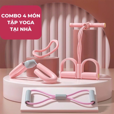 SET TẬP ĐA NĂNG 4 MÓN Dây tập bụng + Tập vai + Tập Kegel + Massage