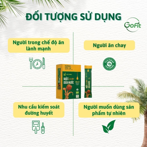 [VIETNIPA] Đường - Mật Dừa Nước Tự Nhiên Thuần Chay Vietnipa, Hữu Cơ, Ngọt Sugar Honey