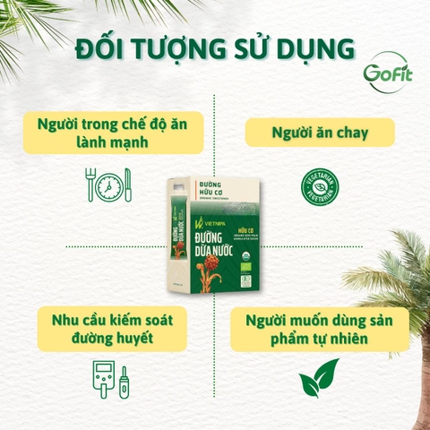 [VIETNIPA] Đường - Mật Dừa Nước Tự Nhiên Thuần Chay Vietnipa, Hữu Cơ, Ngọt Sugar Honey