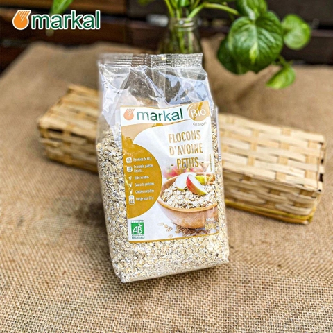 Yến Mạch Cán Mỏng Hữu Cơ Markal 500g Pháp Food