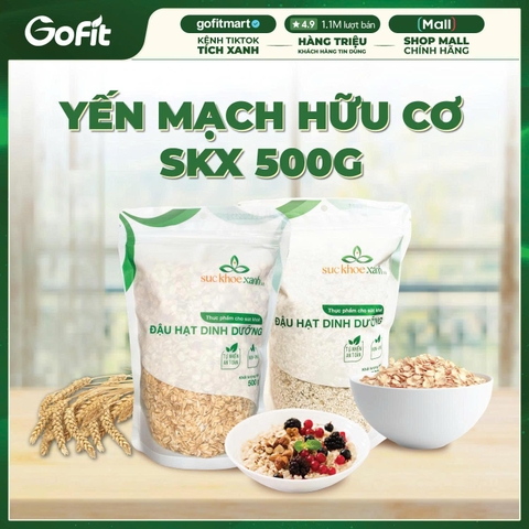 [GIÁ ƯU ĐÃI] Yến mạch cán mỏng/cán vỡ Sức Khỏe Xanh, Nhập khẩu từ Úc, Túi 500g