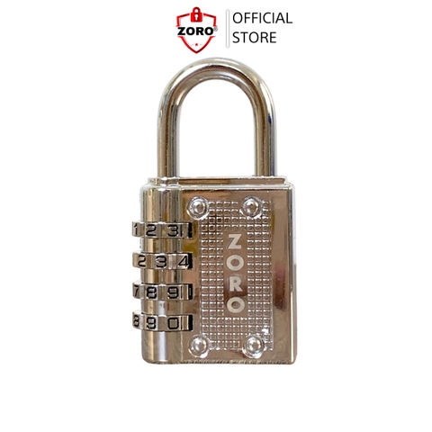 Ổ khóa số mật mã ZORO màu trắng 4 phân - thích hợp khóa tủ, bát cửa phòng trọ nhỏ