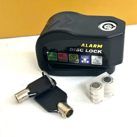Ổ khóa đĩa xe máy báo động chống trộm chính hãng TENG màu đen