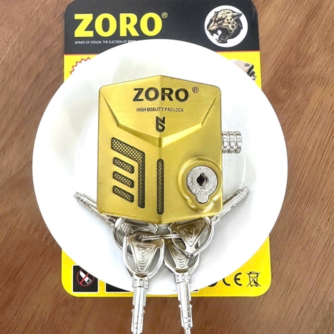 ổ khóa chụp pát cửa ZORO,chìa tròn,mẫu mới 2026