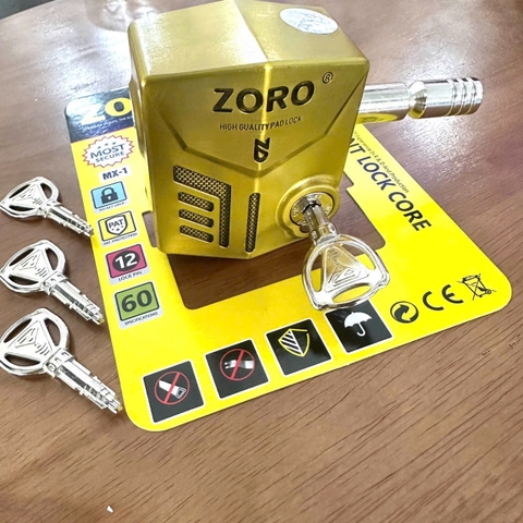 ổ khóa chụp pát cửa ZORO,chìa tròn,mẫu mới 2026