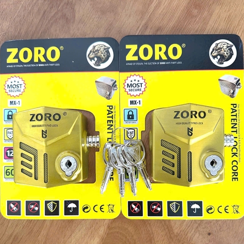 ổ khóa chụp pát cửa ZORO,chìa tròn,mẫu mới 2026