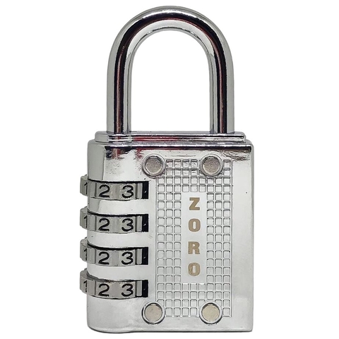 Ổ khóa số mật mã ZORO màu trắng 4 phân - thích hợp khóa tủ, bát cửa phòng trọ nhỏ