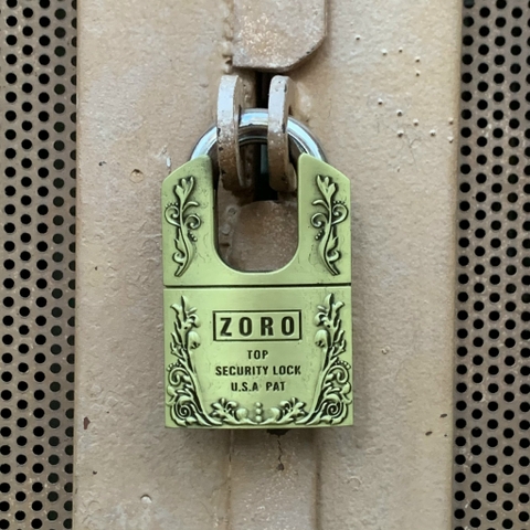 Ổ khóa chống cắt ZORO bông lúa chìa tròn cao cấp - khóa ngoài trời chống gỉ