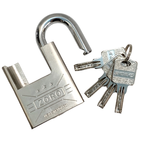 Ổ khoá chống cắt ZORO 6 phân càng chống cắt chìa muỗng thép hardened chắc chắn