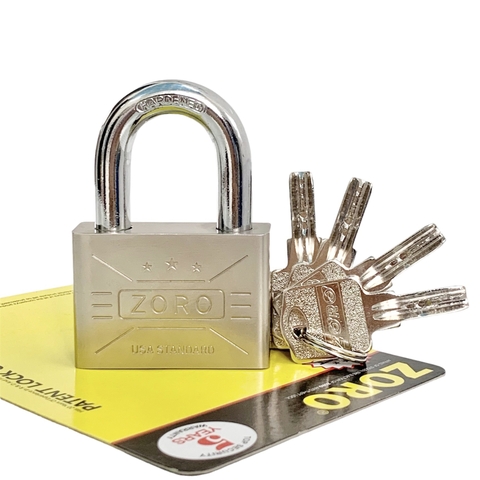 Ổ khóa ZORO 6 phân chìa muỗng càng ngắn thép hardened - khóa cửa bấm công nghệ mỹ