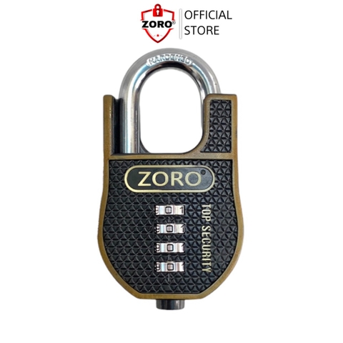 Ổ khóa mật mã chống cắt ZORO cao cấp - thép hardened chống gỉ chống nước bảo mật cao chống trộm
