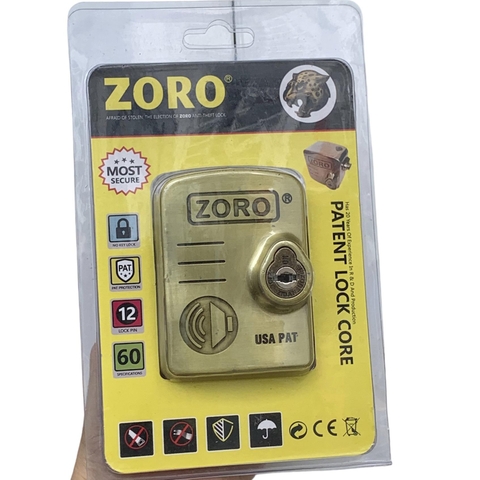 Khóa chụp pát cửa báo động chống trộm ZORO chìa xe hơi