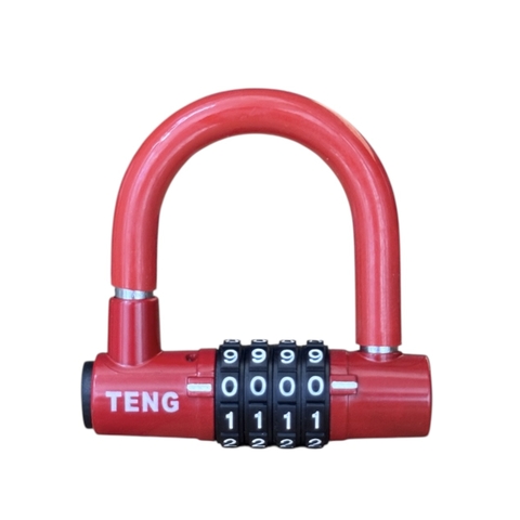 ổ khóa số chữ U TENG, màu đỏ