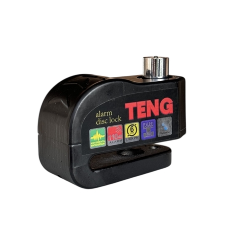 Ổ khóa đĩa xe máy báo động chống trộm chính hãng TENG màu đen
