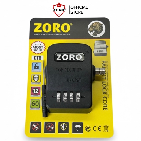 ổ khóa chụp số ZORO,màu đen,mẫu mới 2026