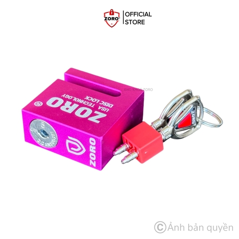 Ổ khóa đĩa xe máy Titanium cao cấp ZORO