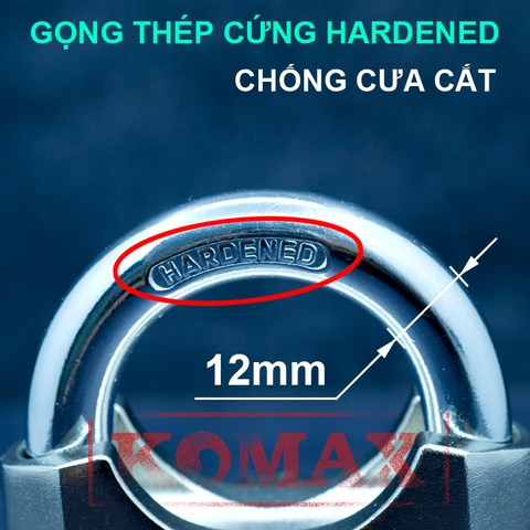 Ổ khóa báo động chống trộm ZORO,7 phân,chìa xe hơi,màu trắng