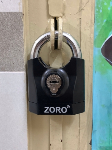 ổ khóa báo động ZORO,7 phân,chìa xe hơi, màu đen,mẫu mới 2025