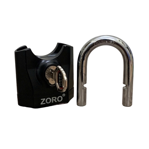 ổ khóa báo động ZORO,7 phân,chìa xe hơi, màu đen,mẫu mới 2025