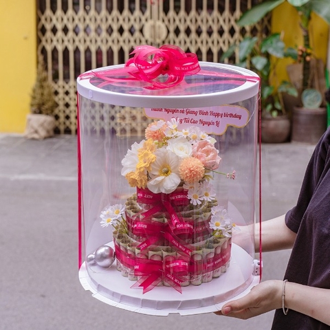 Bánh Sinh Nhật Tiền 3 Tầng – 60 Tờ 10K Thiết Thực