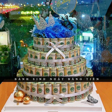 Bánh Sinh Nhật Bằng Tiền 100 Tờ 100K