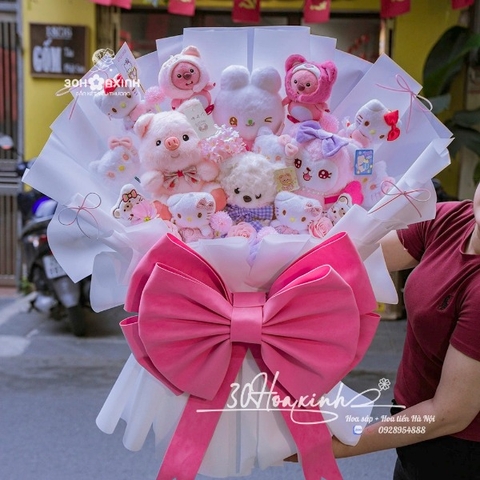 Bó Gấu Bông Dễ Thương – Món Quà Ngọt Ngào Thay Lời Yêu Thương