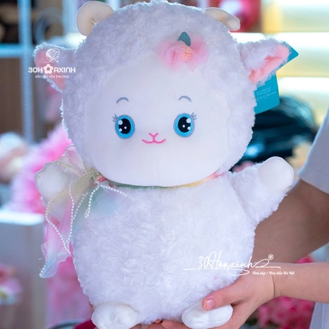 Gấu Bông cừu trắng mềm mịn dễ thương