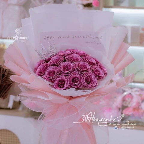 Hoa Nhũ Lấp Lánh Màu Tím Hồng Đẹp