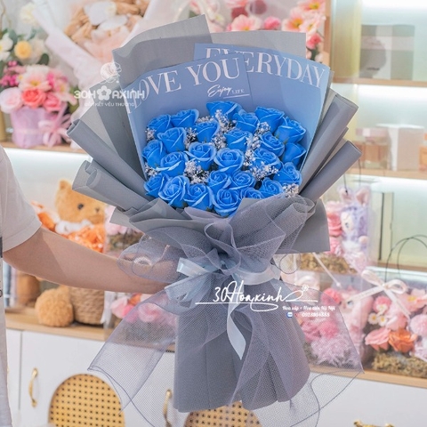 Hoa Sáp Màu Xanh Đẹp và Ý Nghĩa