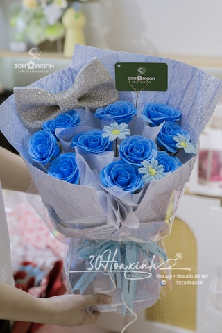 Hoa Sáp Ecuador Màu Xanh Dương