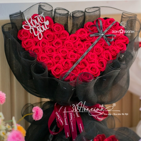 Hoa sáp thơm hình trái tim