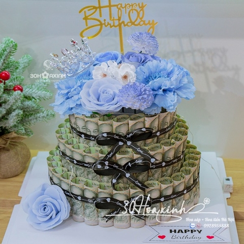 Tiền Làm Bánh Sinh Nhật 75 tờ 100k