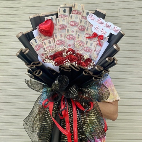 Hoa Tiền Thật 200k Gồm 20 Tờ - Đẳng Cấp